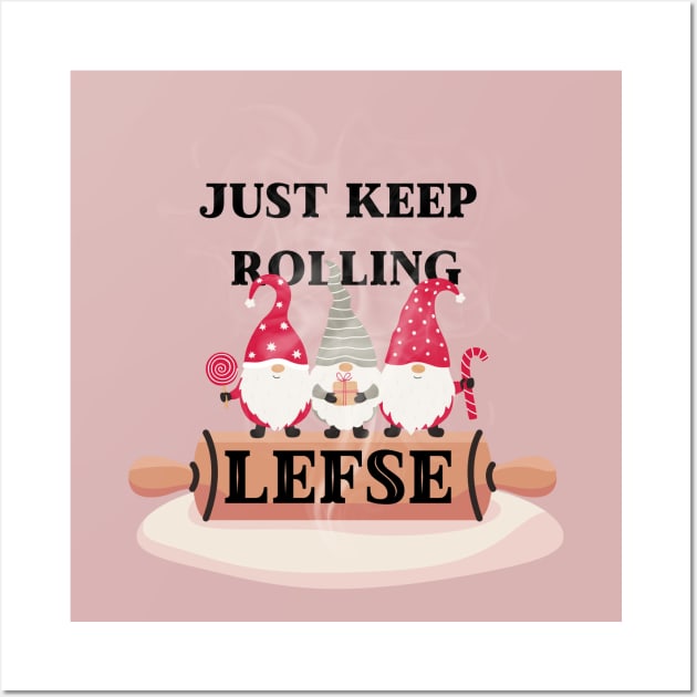 Rollin' with My Gnomies: A Lefse-Loving Trio Wall Art by Life2LiveDesign